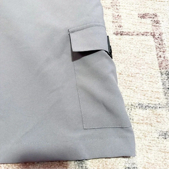 Vintage Y2K No Boundaries Grey mini cargo skirt with pockets juniors size 13 - Picture 4 of 12